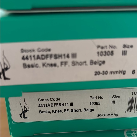 Juzo Basic 20-30 mmHg Compression Knee high - beige closed toe - Short - new - Picture 6 of 7